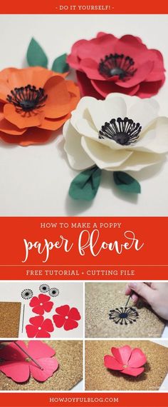 how to make poppy paper flowers