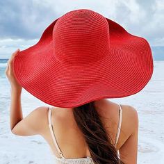 ~Never Been Used / Worn ~High Quality ~Brand New ~Color Red ~ Made Of Soft And Breathable Straw Blend, It Has A Nice Sun Protection Comparing With Other Common Hat ~Head Circumference: 23", Height:5", Brim Width: 5.5 ~It Is Not Only A Sun Protective Hat, But Also A Stylish Hat, You Can Match It Easily With Your Bikini, Dress, Shorts. Dress Shorts, Sun Beach, Stylish Hats, Beach Hat, Head Circumference, Summer Sun, Summer Girls, Lady In Red, Sun Protection