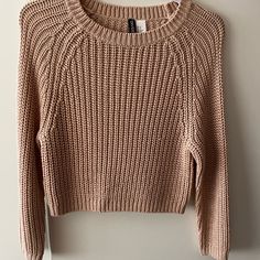 H&M Pink Knit Sweater. Never Worn, Good Condition. #New #Neverworn #Sale H&m Casual Winter Sweater, Casual H&m Winter Sweater, H&m Casual Chunky Knit Sweater, Casual H&m Chunky Knit Sweater, Beige Long Sleeve Sweater From H&m, H&m Textured Knit Sweater For Fall, H&m Knitted Long Sleeve Sweater, H&m Casual Textured Knit Sweater, H&m Knit Long Sleeve Sweater