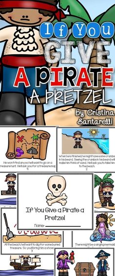 pirate themed printables for children's books and crafts, including an image of a