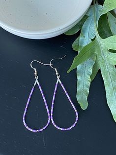 Stick Earrings, Teardrop Beads, Delica Beads, Seed Bead Necklace, Dangly Earrings, Gorgeous Earrings, Cute Earrings, Teardrop Earrings, Minimalist Fashion