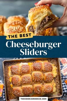 the best cheeseburger sliders are made with hamburger buns