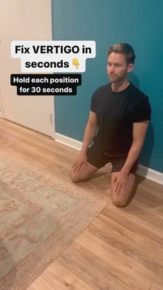 James Moore | This really helps! No joke! Fix vertigo in seconds with the “Foster” maneuver! The spinning sensation and dizziness you get from vertigo… | Instagram Foster Maneuver, Home Remedies For Vertigo, James Moore, Sick Remedies, Small Crystals