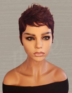 Bang Cut, Spikey Hair, Pixie Wig, Crop Hair, Short Hair Pixie Cuts, Hair Pixie, 100 Human Hair Wigs, Pixie Cut Wig, Cap Style