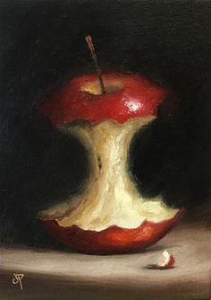 an apple with a bite taken out of it