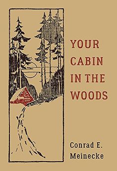 a book cover with an image of a cabin in the woods