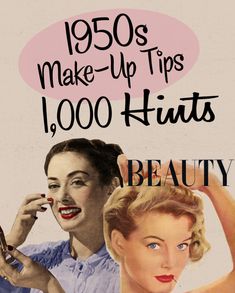 Vintage Hair And Makeup, 1950s Beauty, Winter Beauty Tips, Vaseline Beauty Tips, Makeup Hacks Tutorials, Hair And Makeup Tips, Beauty Tips For Face, Vintage Makeup