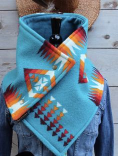 These cowls are made with authentic Pendleton wool or leather and sherpa or luxe fleece lining that is so soft & cozy. They are the perfect accessory for those crisp nights & the cold winter! They even keep your ears warm! Each is one of a kind & handmade, indigenously crafted in Oregon. Sewing Scarves, Wool Cowl, Fire Color, Diy Sewing Tutorials, Upcycle Ideas, Cold Weather Gear, Pendleton Wool, Cowl Scarf, Ski Trip