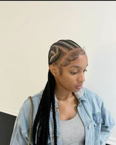 Chill Aesthetic, Protective Braids, Natural Straight Hair, Braided Hairstyles For Black Women Cornrows, Pretty Braids, Feed In Braids Hairstyles, Cute Braided Hairstyles, Stitch Braids, Girls Natural Hairstyles