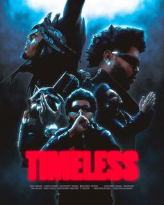 a movie poster for the upcoming film,'timeless'with two men dressed as batman and catwoman