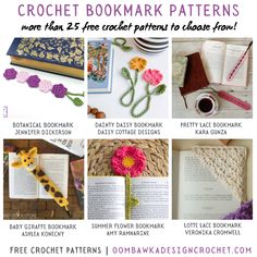 the crochet bookmark patterns are featured in this post - it - up