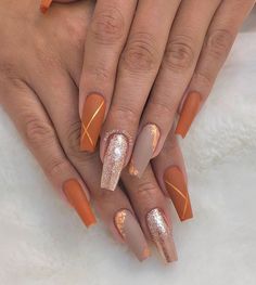 (paid link) A newbie to Acrylic Nail Designs For Fall? psychiatry stirring on our lead to the nail treatment, from what to accomplish past your appointment, to how to assume care of your additional ... Matte Nail Art, Matte Nail, Fall Nail Art Designs, Matte Nails Design, Fall Acrylic Nails, Acrylic Coffin, Thanksgiving Nails, Fall Nail Art, Autumn Nails