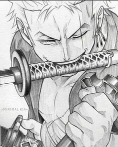 Muji Pencil, Zoro Sketch, Anime Step By Step, Ronoroa Zoro, Copic Marker Drawings, Coloring Anime, 2b Pencil