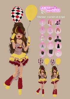 Dress To Impress Roblox Game Outfits Theme Award Show, Carnival Dti Outfit Non Vip, Carnival Outfit Inspo Dti, Dti Theme Carnival, Carnival Dti Outfit, Dress To Impress Theme Carnival, Carnival Outfit Dress To Impress, Dress To Impress Carnival, Easy Themes