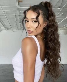 Hairstyles Homecoming, Smink Inspiration, Hair Stylies, Sleek Ponytail, Hair Stylist Life, Sleek Hairstyles, Easy Hairstyles For Long Hair, Formal Hairstyles, Handwriting Fonts