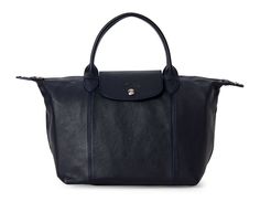 Brand New Longchamp Le Pliage 'Cuir' Small Leather Satchel /Crossbody Bag with Strap - 100% Authentic Guaranteed! From a reliable and experienced Top Rated Plus US seller, 17 years on eBay! Style #: 1512737556 Color: Navy Blue w/ Silvertone hardware (also available in our eBay store Cornflower blue and Cyclamen Pink colors)     Brand new with tags, in MINT condition, never been used, comes with dust bag!     100% authentic guaranteed! ***Longchamp bags may be made in China, France, Tunisia, Maur Navy Shoulder Bag With Top Carry Handle For On-the-go, Navy Satchel Bag With Top Carry Handle, Navy Satchel Bag With Removable Pouch, Classic Navy Bags With Detachable Handle, Navy Bags With Detachable Handle For Daily Use, Navy Bag With Detachable Handle For Everyday Use, Navy Shopping Bag With Detachable Handle, Navy Bag With Detachable Handle For Daily Use, Classic Navy Shopping Bag