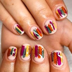 Fall Nail Art Designs You’ll Love #nails Abstract Nail, Nagellack Trends, Fall Nail Art Designs, Different Nail Designs, Minx Nails, Fall Acrylic Nails, Top Nail, Get Nails, Fall Nail Art