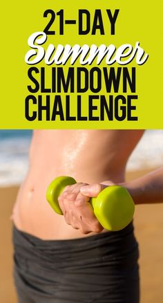 In three short weeks you can be on your way to an amazing summer body. This slim down challenge will add in new ways to lose weight, recipes, and workouts each week. Better Me, Diet Vegetarian, Fitness Challenge, Motivation Fitness, Summer Body, I Work Out, How To Slim Down, Detox Drinks, 21 Days