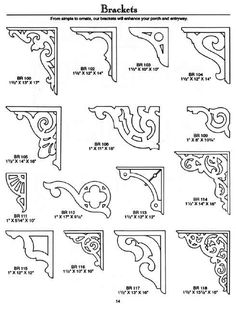 an iphone screen showing the instructions for how to make decorative brackets and brackets on pinterest