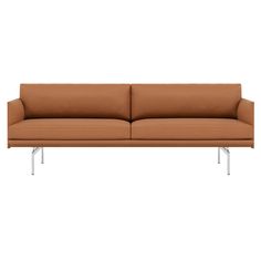 Outline Studio Sofa: Polished Aluminum + High + Large - 86.6 Muuto Outline Sofa, Steel Detail, Colour Field, Modern Living, Powder Coated, A R, Branding Design, Upholstery, Living Spaces