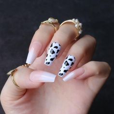 Cow Print Diy, Fake Nails Shape, Quote Gratitude, Cow Print Nails, Ballet Nails, Ombre Pink, Print Nails