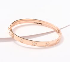 Give every outfit a brilliant boost with this hinged bangle, dotted with diamonds for a an extra bit of dazzle. From Accents by Affinity®. Hinged Bangle, Hinges, Dots, Jewelry Bracelets, Bangles