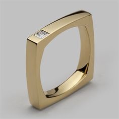 Luxury Minimalist Ring With Rectangular Stone, Squarenature Inspired Wedding Ring With Band, Luxury Modern Rectangular Rings, Unique Luxury Jewelry With Rectangular Stone, Square Rings Unique, Luxury Modern Rings, Luxury Modern Geometric Rings, Luxury Modernist Rectangular Rings, Luxury Rings With Stones For Gift