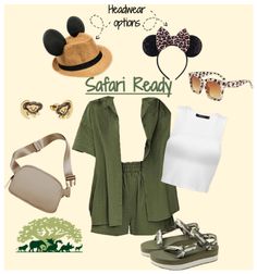 Outfits For Walt Disney World and Other Theme Parks - AllEars.Net Disneybound Outfits Casual Plus Size, Disneybound Group Outfits, Jungle Cruise Inspired Outfit, Animal Kingdom Safari Outfit, Animal Kingdom Inspired Outfits, Disneyworld Animal Kingdom Outfits, Animal Kingdom Outfit Ideas Women, Disney Safari Outfit, Disneybound Animal Kingdom