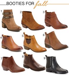 Cheap Brown Leather Booties, Fall Booties Ankle Boots Miggon 🛍️, Brown Leather Booties For Fall, Fitted Fall Booties With 4-inch Heel, Leather Booties For Fall, Medium Width, How To Wear Ankle Boots, Flat Booties, Fall Booties, Boots Fall