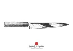 a drawing of a kitchen knife on a white background royalty free stock images for commercial use