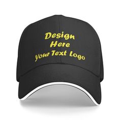 PRICES MAY VARY. Custom Hats: Select the hat color and click "Customize Now" to add text, slogan, name, team name, logo, image or anything you can think of to make your own hat! High quality polyester: Selected high-quality polyester fabric with a delicate touch, lightweight and breathable, Convenient to carry and stylish hat shape. Hollow out hat shape makes summer more refreshing and cool. Personalized Hat: The fabric is soft, comfortable and breathable, which has good ventilation function, ma Make Your Own Hat, Baseball Cap Design, Custom Baseball Cap, Custom Trucker Hats, Personalized Hats, Personalized Baseballs, Baseball Design, Fishing Hat, Stylish Hats