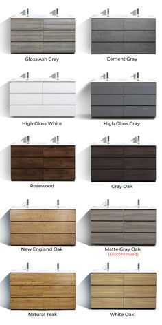 the different types of drawers are shown in this diagram