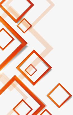 an orange and white abstract background with squares