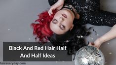 35 Stunning Hair Color For Morena Skin, Tan Skin and Latinas - Hair Everyday Review Halo Hair Colors, Red Hair Streaks, Black And Red Hair, Half And Half Hair, Hair Streaks