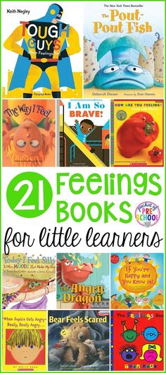 the cover of two books for little learners, with pictures of children's books