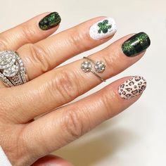 St Patricks Day Nails, Print Nails, Leopard Nails, Street Nails, Get Nails, St Paddys Day, Nail Polish Strips, Baking Ideas