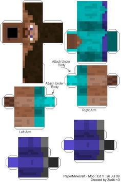 papercraft minecraft crafting templates with instructions for how to make an origami creeper