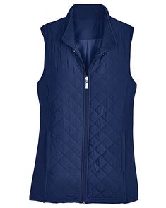 What can we say? It’s one of life’s quilty pleasures. This Diamond Quilted Zip-Front Vest is a key layering piece when cooler weather sets in. With shape-defining knit panels at the sides, and the mandatory addition of on-seam pockets, this cozy zip-up style will be a seasonal favorite, year after year. Women’s quilted zip-up vest for everyday easy layering. Cozy diamond quilting on front and back panels. Side knit panels for a comfortable flattering fit. Full zippered front with stand collar. H Vest Uniform, Zipper Vest, Pretty Style, Color Swatch, Women Diamond, Cooler Weather, Diamond Quilt, Layering Pieces, Up Styles