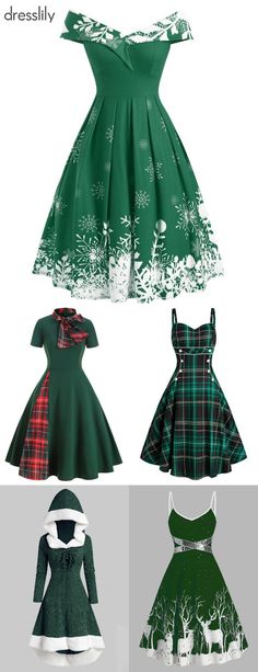 Green dresses for holiday party #dresslily #christmas #green #party #dresses #casual #outfits #modest #fancy Dresses Thanksgiving, Thanksgiving Outfits