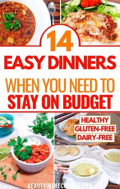 Simple Dairy Free Dinner, Cheap Gluten Free Meals, Healthy Hearty Meals, Dinners On A Budget, Recipes On A Budget, Cheap Family Meals, Gluten Free Meal Plan, Healthy Budget, Dairy Free Dinner