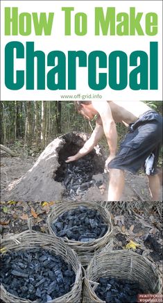 How To Make Charcoal, Off Grid Cooking, Miejski Survival, Off Grid Camping, Making Charcoal, Diy Charcoal, Grid Ideas