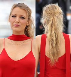 Blake Lively Ponytail, Prom Hair Updo Elegant, Dramatic Eyelashes, Prom Hair Updo, Hoco Hair Ideas Ponytail, Pink Lipstick, Hair Envy