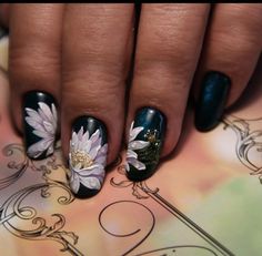 Black And White Nail Art, Nail Goals, Nail Art For Beginners, Basic Nails, I Love Nails, Nails Desing, Gel Nail Designs, 6k Followers, Beautiful Nail Art