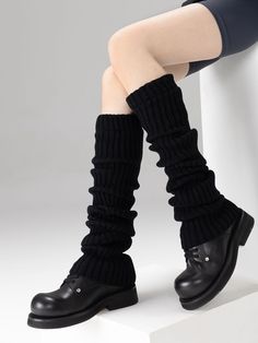 Add a cozy and fashionable touch to your daily outfits with our 70cm Daily Knit Leg Warmers, available in five versatile colors. Solid Cotton Leg Warmers For Fall, Black Cotton Leg Warmers For Fall, Trendy Black Cotton Leg Warmers, Black Cotton Casual Leg Warmers, Casual Black Cotton Leg Warmers, Casual Black Leg Warmers, Black Cotton Leg Warmers For Winter, Winter Cotton Black Leg Warmers, Trendy Black Leg Warmers For Fall