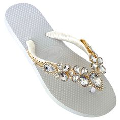 PRICES MAY VARY. EXACTLY WHAT YOU NEED: Add elegance with dressy flip flops for women and match outfits with charming colors of rhinestone sandals from brunch to beach and sunlight to moonlight. Make daily dressing effortless with our glamorous, fascinating and fancy flip flops for women. You will turn heads as you dazzle your walk with these womens sandals. Best white flip flops for women! HANDCRAFTED PREMIUM QUALITY: These ladies flip flops has a slim toe strap with selected premium quality lu Sparkly Flip Flops, Dressy Flip Flops, Bride Flip Flops, Glittery Sandals, Fancy Flip Flops, Ladies Flip Flops, Bling Flip Flops, Best Flip Flops, Flip Flops For Women