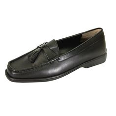 PEERAGE Sonya women's extra wide width moccasin style leather square-toe loafer is chic and elegant. These ladies slip-on shoes feature a 0.5 inch low heel that compliments any attire. Its outsole is made of durable rubber materials for maximum surface grip to give your feet extended comfort all day long. **ATTENTION SHOPPERS** Find a large selection of Wide Width styles at our official retail website FAZPAZ . COM. Signup is Quick and Free, plus receive an instant $20 Gift Credit, Free Shipping Moccasins Style, Wide Width Shoes, Chic And Elegant, Pump Dress, Casual Shoes Women, Leather Loafers, Lace Up Shoes, Leather And Lace, Low Heels