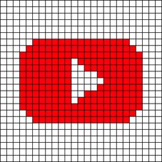 a pixellated red square with an arrow on it