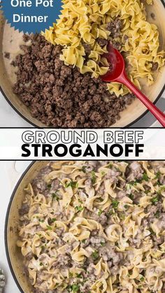 Hamburger Stroganoff Recipe, Hamburger Stroganoff, Top Dinner Recipes, Ground Beef Stroganoff, Budget Family Meals, Food Charlatan, Stroganoff Recipe, Favorite Recipes Dinner