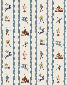 an image of circus themed wallpaper