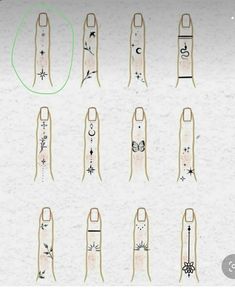 an image of different sizes and shapes of clothes pins on a sheet of white paper